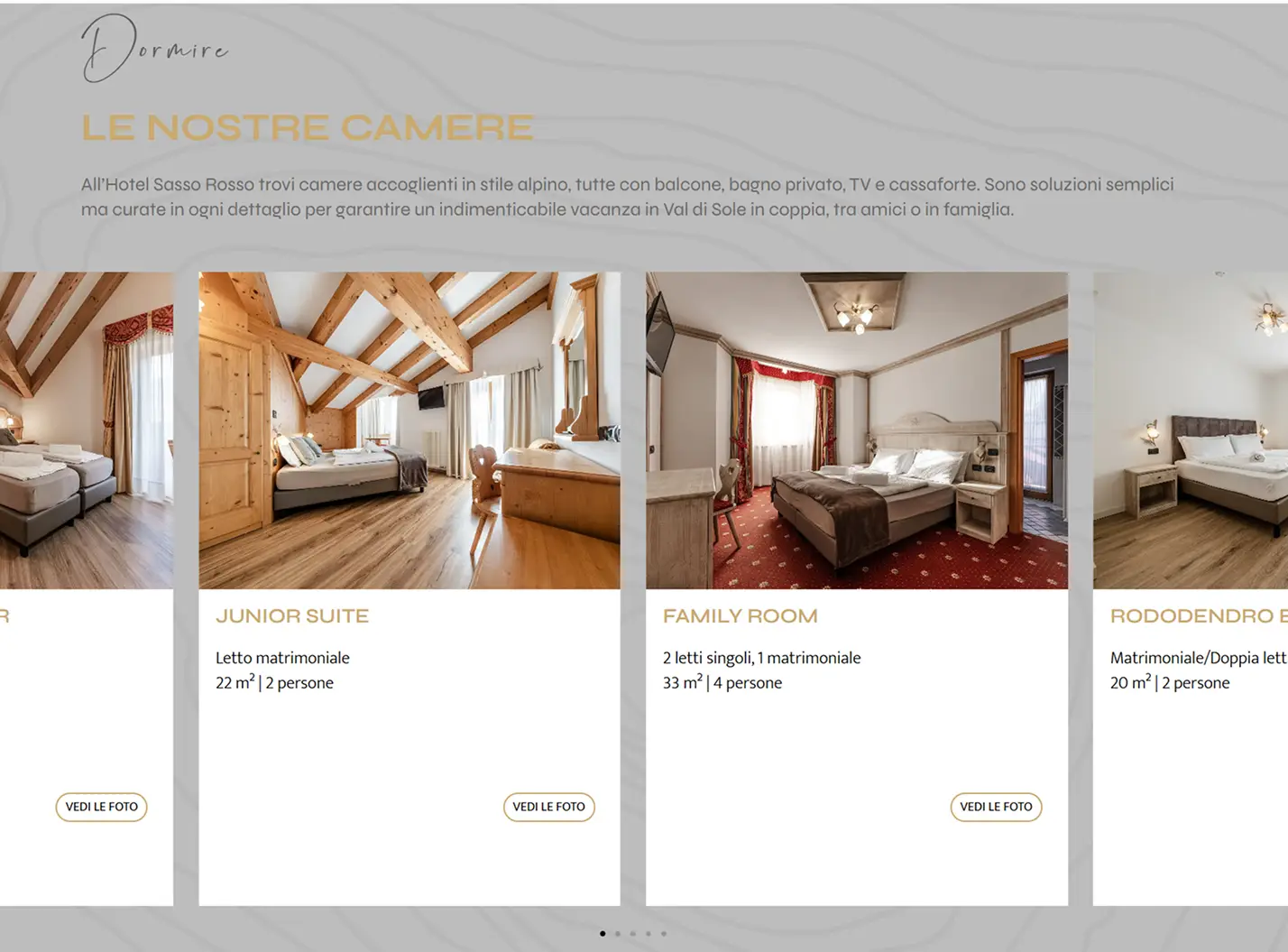 sito web per hotel