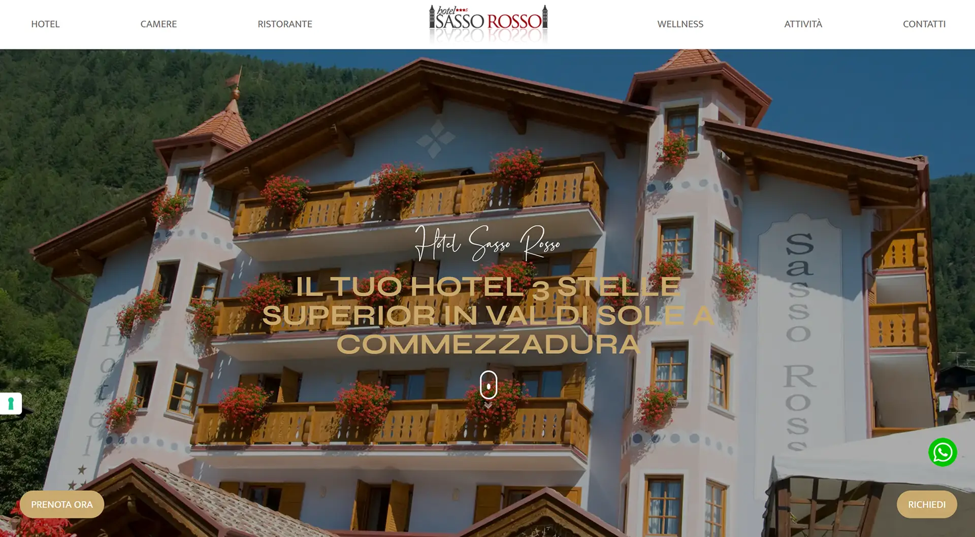 sito web per hotel